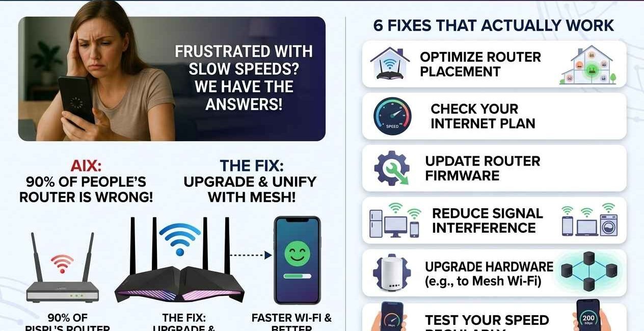 How to Fix Slow Wi-Fi at Home: 6 Fixes That Actually Work fix slow wifi at home