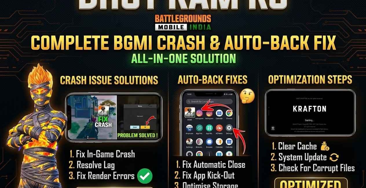 bgmi auto back crash on launch