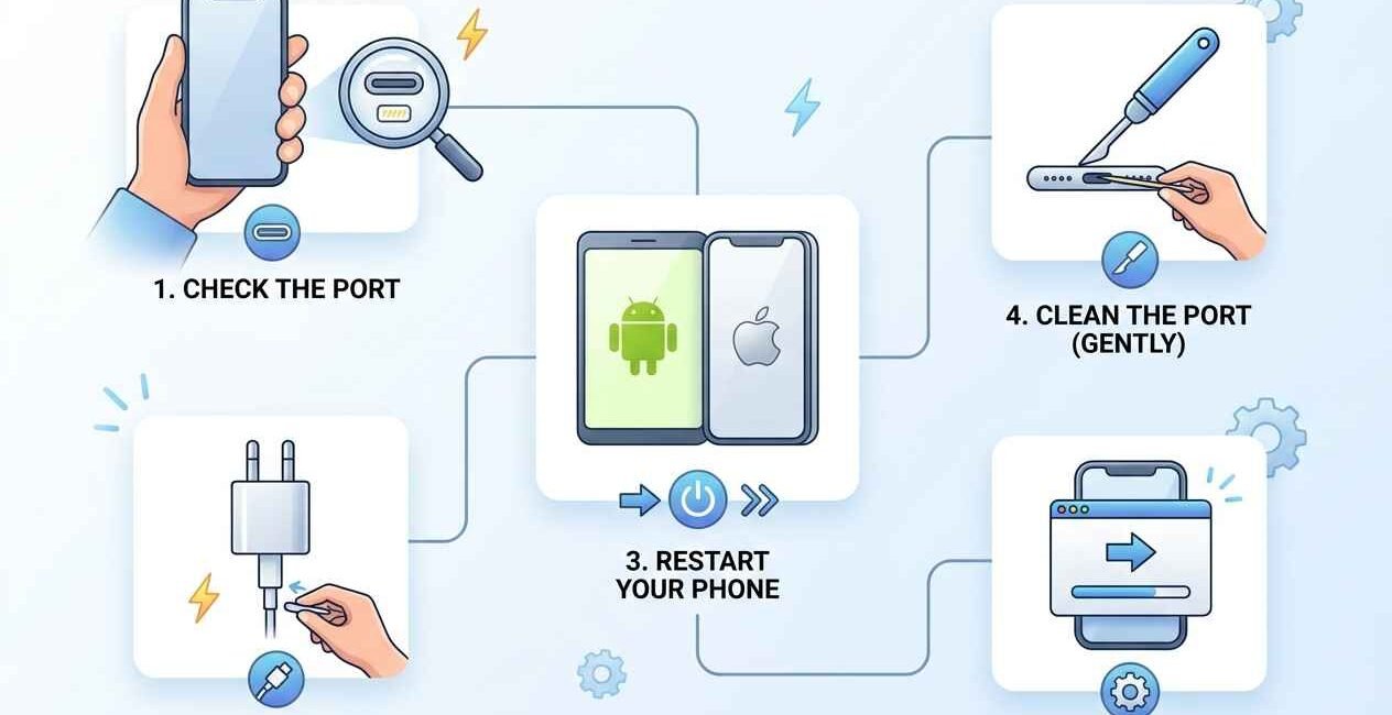 phone not charging