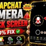 snapchat camera black screen