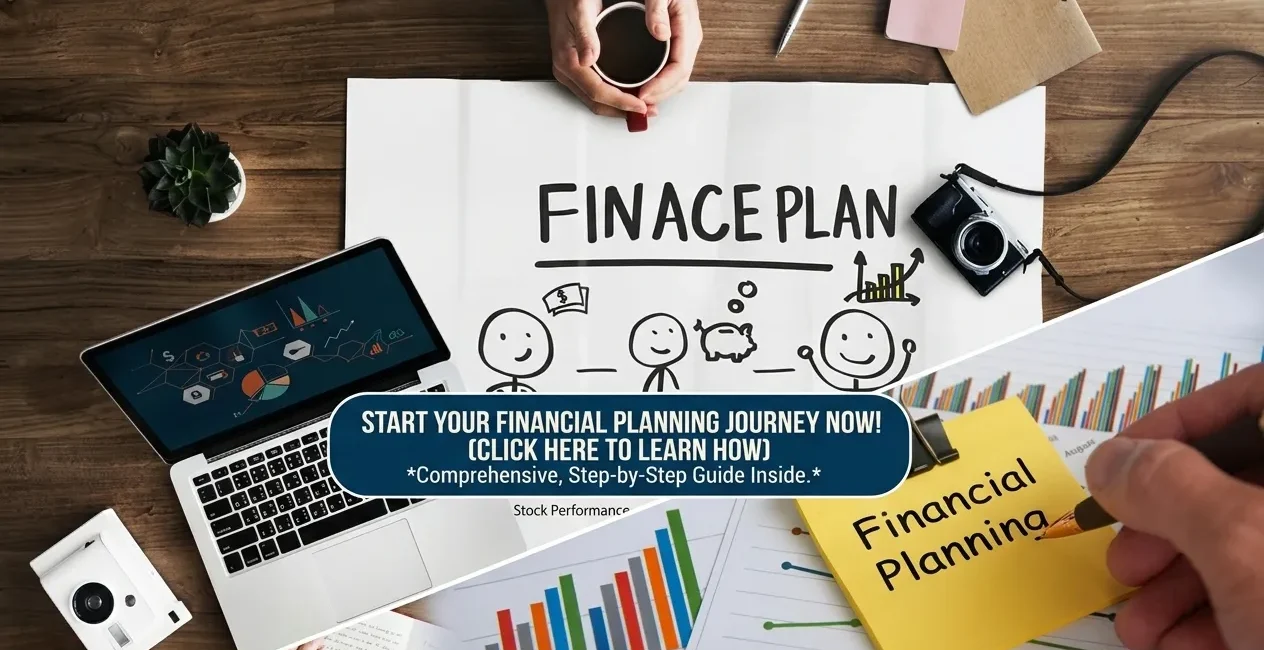 Person reviewing a financial planning checklist with a calculator and notebook